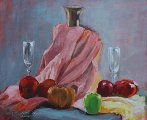 Still life with apples / Acrylic on canvas 24x20 