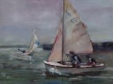 Sail 5501 / Oil on canvas 22x20 